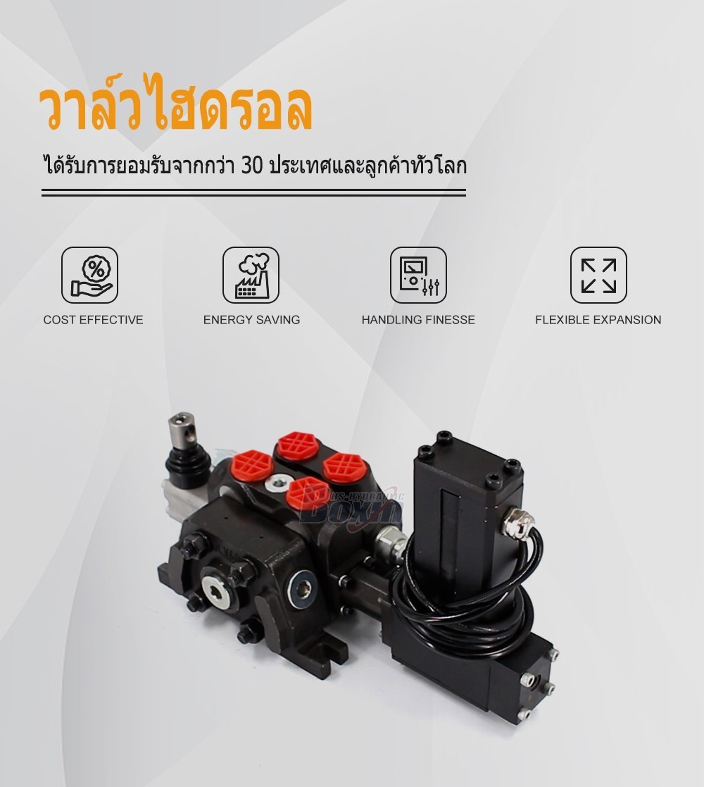 DCV60 มอเตอร์ไฟฟ้า 1 สปูล วาล์วทิศทางส่วน